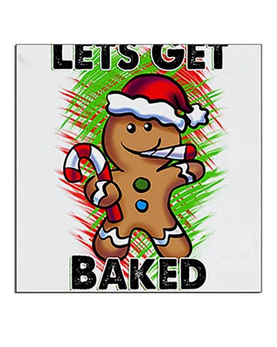 Airbrush Painted Gingerbread Man Hoodie Shirt Hat Backpack Tag Mug Coaster - Picture 7 of 12