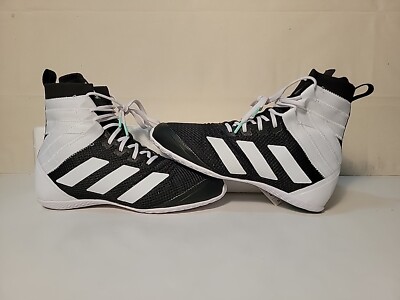 ADIDAS MEN'S SPEEDEX 18 WHITE/BLACK BOXING SHOE GX2824 SIZE:4/WMN