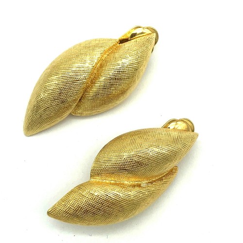 Les Bernard Vanity Vc Clip Earrings Textured Modernist Vintage - Bild 4 von 12