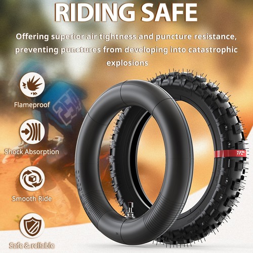 2.50 - 10" Tire & Inner Tube for Yamaha PW50 TTR50E 2.50x10 2.5-10 Dirt Pit Bike - Picture 3 of 6