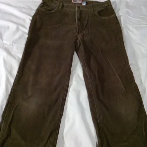 Old Navy Pants Mens 36x34 Brown Corduroy Loose Fit Straight Leg Preowned Read  - Picture 5 of 13