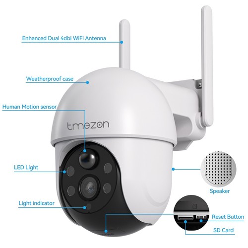 4MP WLAN Solar Powered Security Camera System Dome 12" LCD Monitor 10CH NVR 64G - Picture 22 of 24