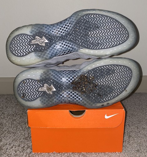 Nike Air Foamposite One 1 Wolf Grey Gray Suede 12 Pro 575420-007 Penny 2 3 4 5 6 - Picture 5 of 5