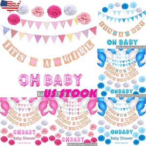 1st Birthday Boy S Girl S Decoration Kit Set Party Gender Reveal