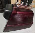 HONDA 1983 GL650 SILVERWING REAR TRUNK WITH TOP RACK AND BACKREST RED