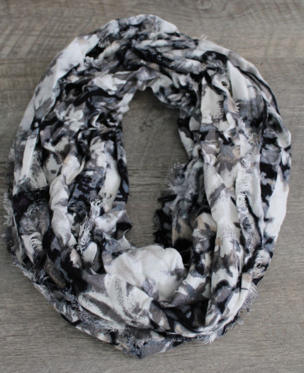 Apt 9 Infinity Loop Accent Scarf Abstract Tan Off… - image 1