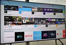 Samsung 55 Q70r Qled 4k Hdr Smart Tv Black For Sale Online Ebay