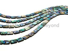 Quality Natural Abalone Flat Rectangle Shell beads Strand,SKU R9