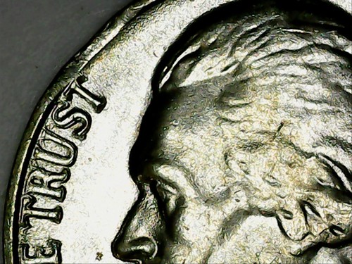 1960 P Jefferson Nickel Double Clip Error, Die Crack & Doubling on Both Sides - Picture 3 of 16