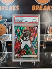 2023 Phoenix Football Cedric Tillman Rookie Green Seismic #21/25 Browns PSA 10 
