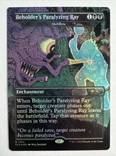 MTG - Beholder's Paralyzing Ray Borderless Foil - Secret Lair - Free Postage