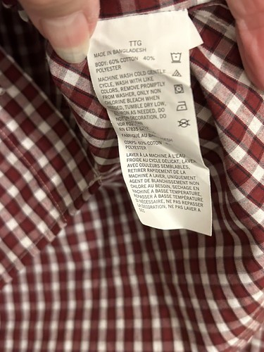 Nautica Button Down XXL Langarm Hemd gebraucht GUC burgund weiß kariert - Bild 9 von 12