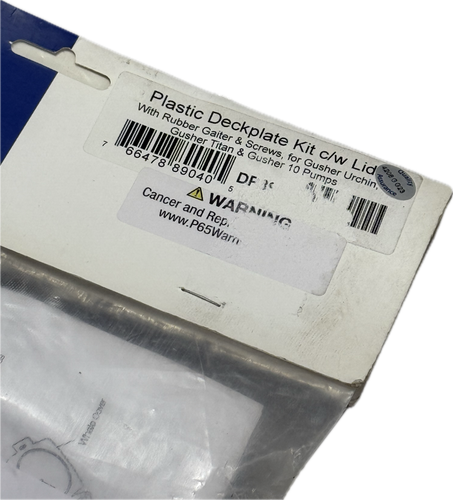 WHALE DP8904 KUNSTSTOFF DECKPLATE KIT C/W DECKEL WHALE GUSHER URCHIN TITAN 10 NEU - Bild 4 von 4