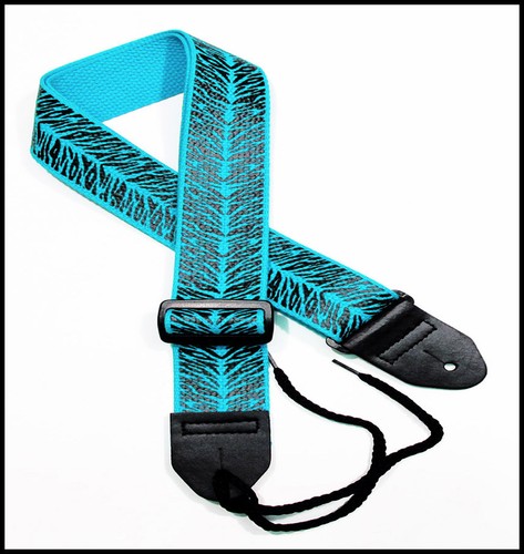 Zebra, Tiger, Leopard Guitar Straps 2" Cotton in many colors by Legacystraps - Picture 32 of 47
