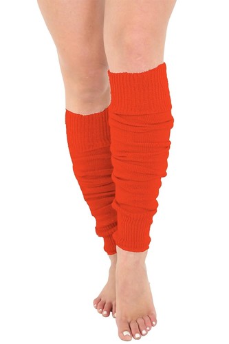 Ladies Leg Warmers Plain Colours Dance 80s Party Fancy Footless Sock UK One Size - Picture 7 of 11
