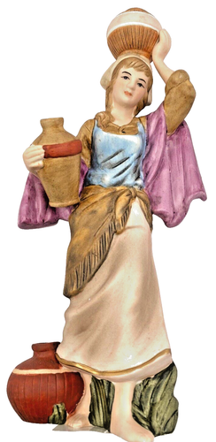 Thomas Kinkade's Nativity “Bountiful Water Barer” Girl 2002 #F2267 - Picture 9 of 11