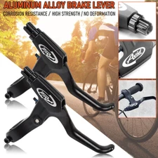 1 Pair FR-5 Black Bike Brake Levers Set V-Brake Disc Mountain Hybrid Bicycle 