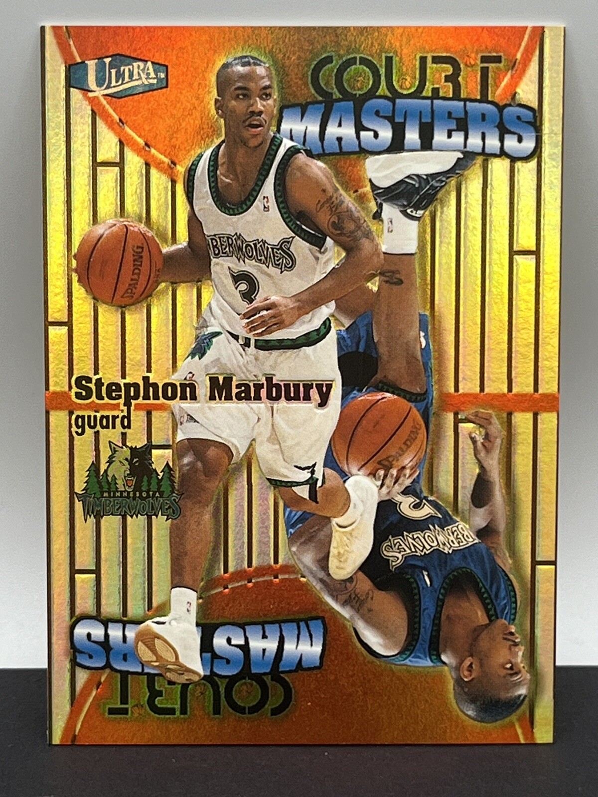 1997-98 Fleer Ultra Stephon Marbury Court Masters Refractor SP #5 Knicks Nets