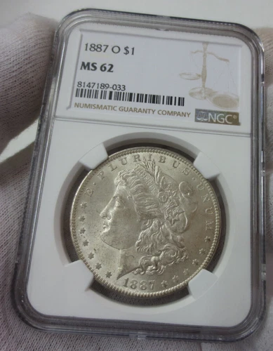 1887-O Morgan Dollar NGC MS62 (Better Date) (033)