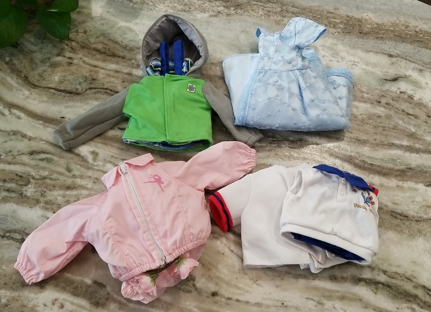Lot of 5 Battat Doll Clothes Ballerina USA Formal & Outfit backpack   