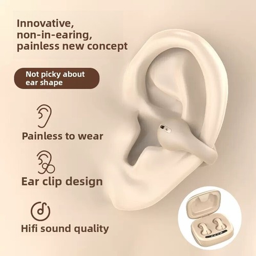 Hot JX80 Earclip Auricolari Bluetooth Wireless con Display Digitale Intelligente - Foto 2 di 27