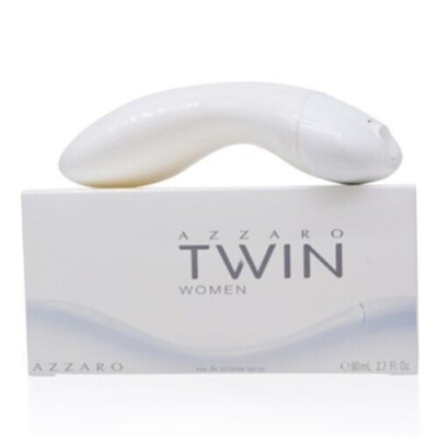 AZZARO TWIN WOMEN EAU DE TOILETTE 80ML/ 2.7 FL OZ NIB 100