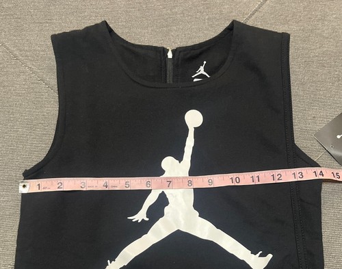 Black Micheal Jordan Sleeveless Size L 12-13 Kids - Picture 6 of 6