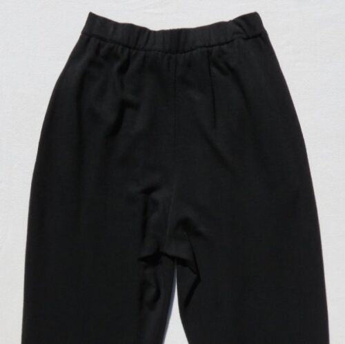 SAMMLERSTÜCKE USA schwarze Stretch Strick Wolle Plissee vorne Hose Größe S Taschen - Bild 4 von 5