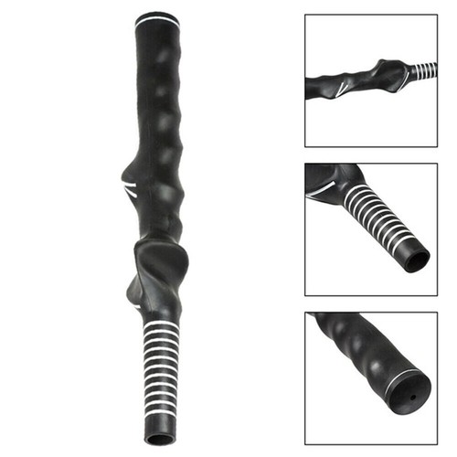 Golf Club Swing Training Grip Right Handed Teaching Practice Aid Black - Picture 2 of 12