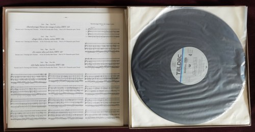 HARNONCOURT LEONHARDT BACH CANTATAS VOL 43 2LP TELDEC DIGITAL GERMANY ED1 RARE - Picture 3 of 4