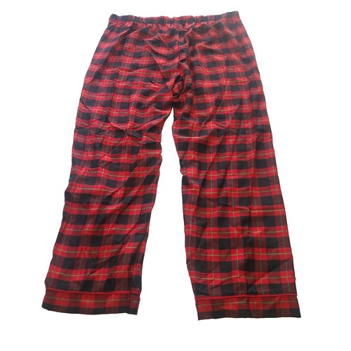 Disney Store Mickey Mouse Mens 2XL Red Plaid Christmas Button Down Pajama Set - Picture 13 of 14