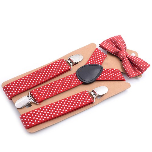 Baby Girl Children Kids Set Bow Tie Suspender Clip Body Suit Toddler Cute Party - Picture 14 of 16