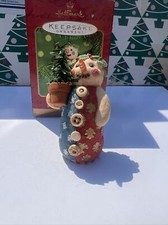 Snow Girl Vintage Christmas Tree Hallmark Keepsake Ornament New In Box