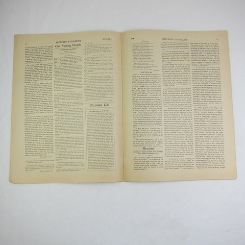 Brethren Evangelist Christliche Zeitung Ashland Ohio Antik 27. August 1902 - Bild 6 von 12