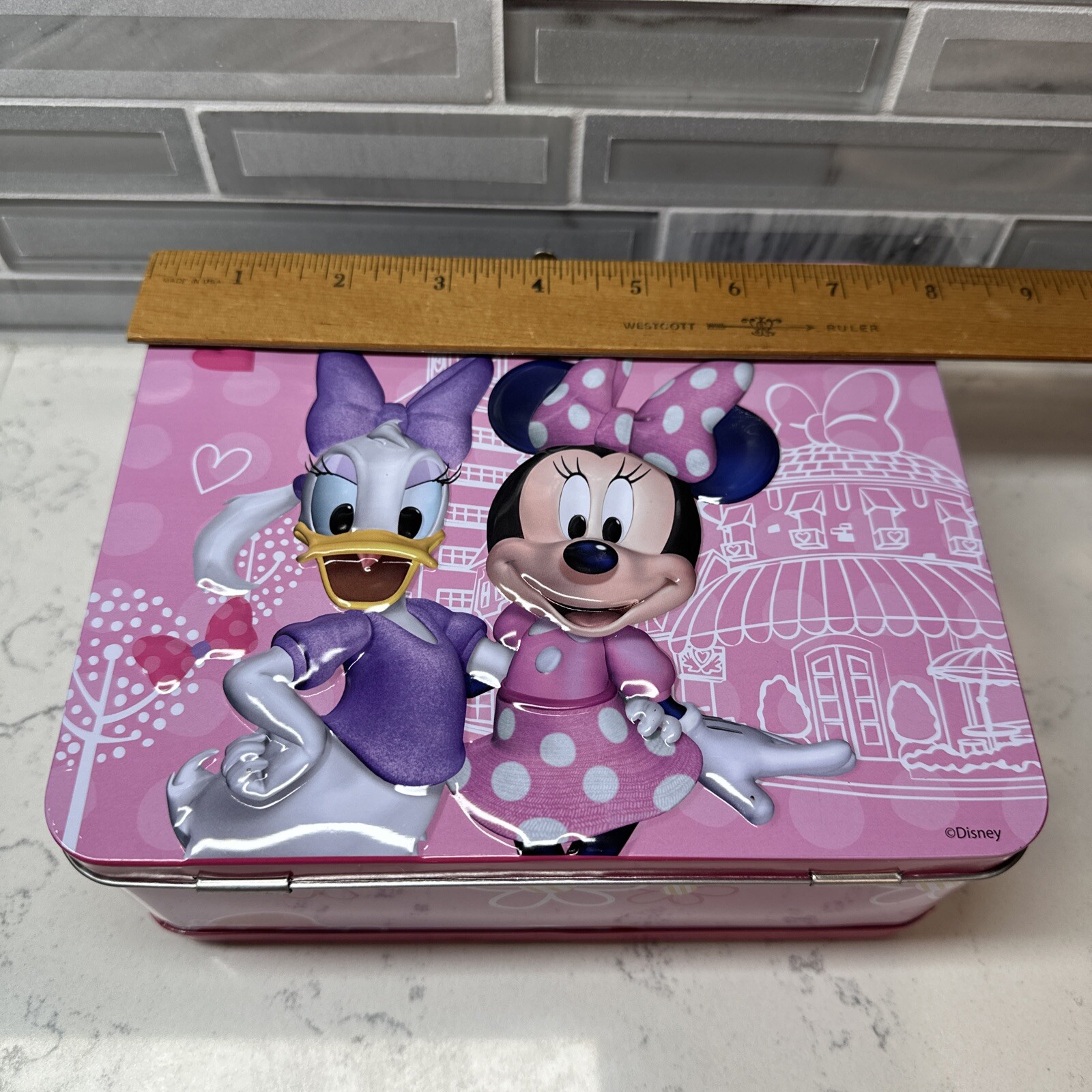 Disney Minnie Mouse Lunch Box New 7.5''x6''x3'' Lunchbox Aqua