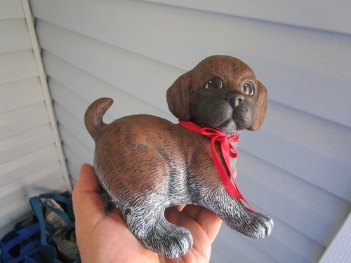 LOVELY~~LIFE SIZE~[ CERAMIC/PORCELAIN ]~ PUPPLY DOG FIGURINE~~1 POUND + 6 OUNCES - Picture 11 of 11