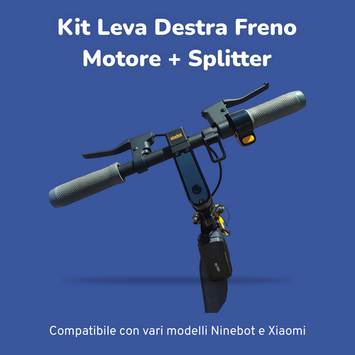 Kit Leva Destra Freno Motore + Splitter per Monopattini Ninebot e Xiaomi - Imagen 3 de 9