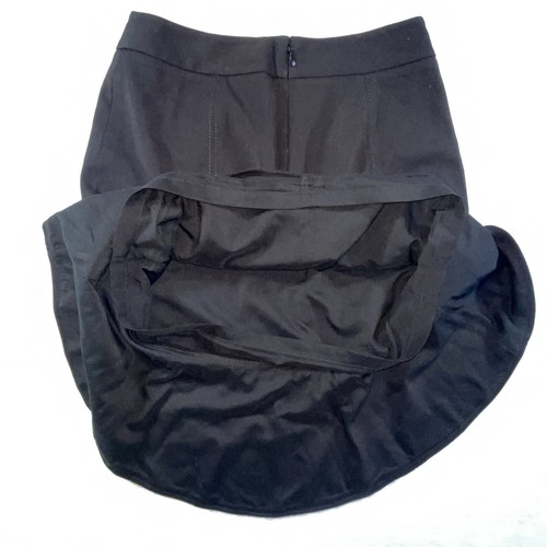 Falda Lápiz WHBM Peplum Negra Talla 00 Forrada Lagenlook - Imagen 16 de 17