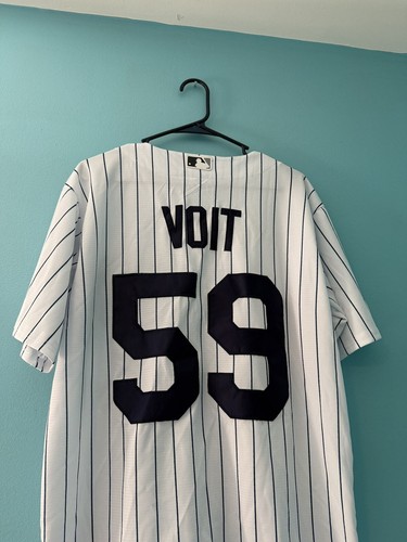 Nike New York Yankees Voit JERSEY Men Medium MLB Baseball Stitched Authentic - Picture 8 of 10