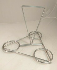 Mid Century Metal Chrome Condiments Caddy