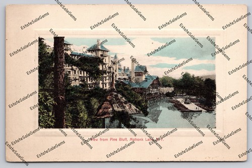 Antique Postcard View From Pine Bluff Mohonk Lake New York