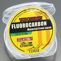 Fluorocarbon Fishing Line 5.5lb/50m Color Clear Material From Japan Fluorocarbon Fishing Line 5.5lb/50m Color Clear Material From Japan