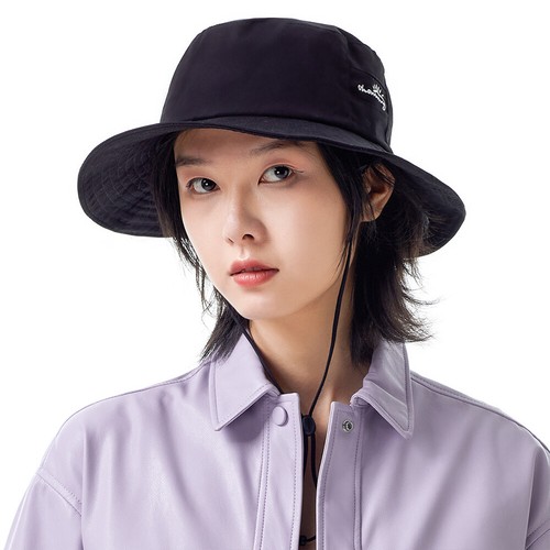 2 Pcs Black Bucket Hats Women's Wide Brim Sun Cap Fishermen UV Protection UPF50+ - Picture 2 of 11