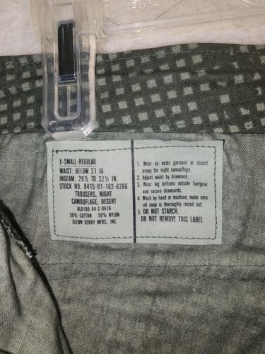 US Militär Nachthose Herren Xtra Small Reg Desert Camo Cargohose 8415 29X30 - Bild 5 von 6