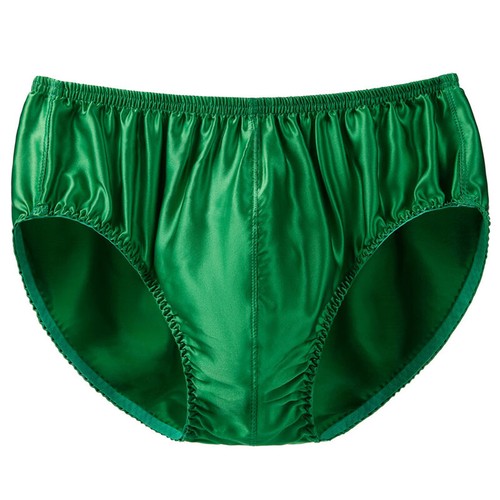 Mens Briefs Satin Silk Panties Underwear Knickers Lingerie Breathable Underpants - Picture 41 of 62
