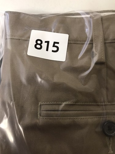Pantalone Lands End uomo taglia 32 x 32 vestibilità tradizionale kaki marrone piatto davanti dritto - Foto 14 di 14