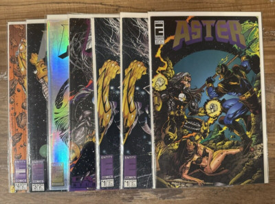 Aster Comic Lot Entity Cats Studio 1995 Foil 0-4 Lot Of 6