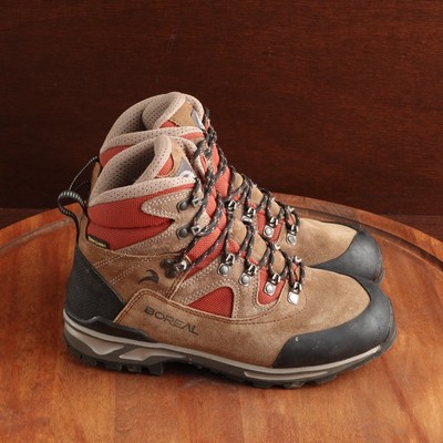 Boreal Hiking Boots Size EU 38 M6 W7.5 Brown Vibram Lace Up Outdoor Leather