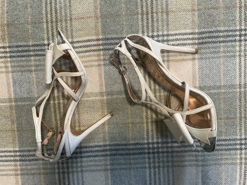Ted Baker Ivory Satin Bow High Heel Wedding Shoes Size 36 - 第 11/20 張圖片