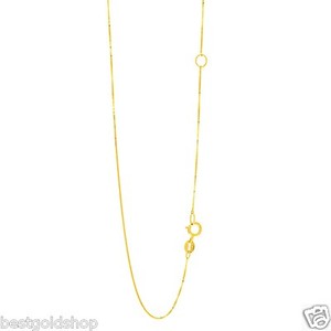 14kt GOLD FILLED 0.6mm Fine Chain NECKLACE 18" 14kt GOLD FILLED 0.6mm Fine Chain NECKLACE 18"